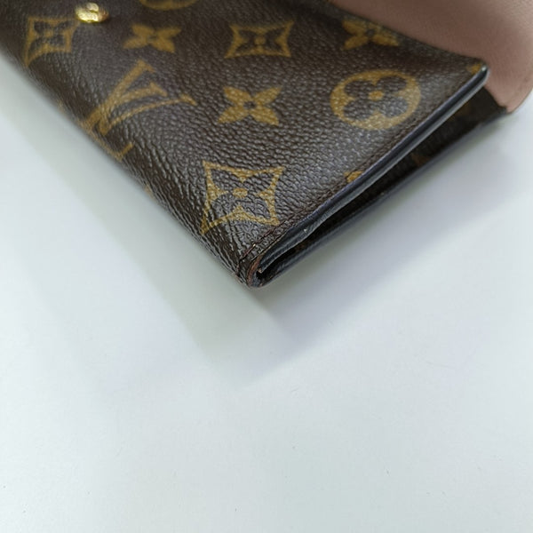 JOSÉPHINE Monogram Coated Canvas Brown Wallet