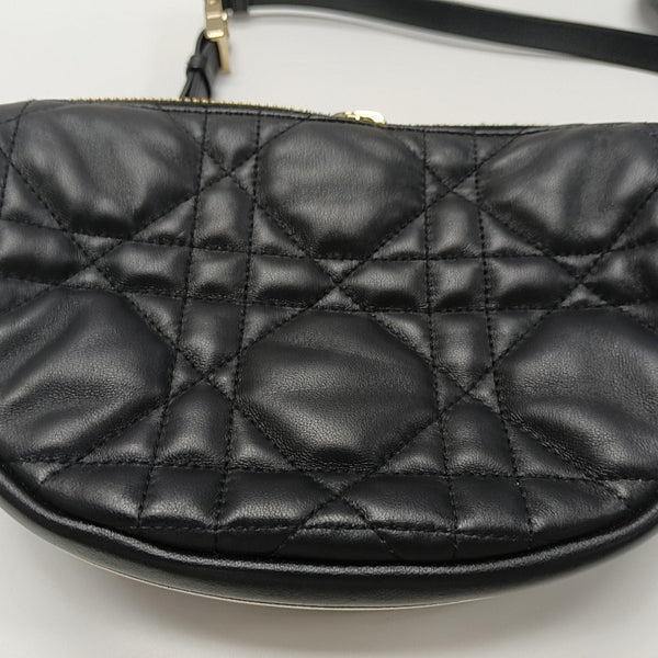 Dior Vibe Hobo Quilted Lambskin Black