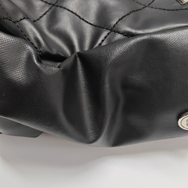PARIS BIARRITZ Large Quilted Coated Canvas Black