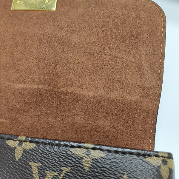 LOCKY BB Monogram Coated Canvas Brown