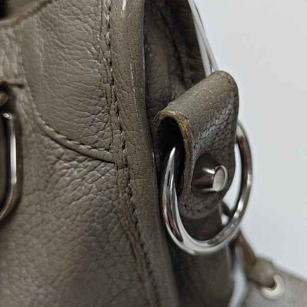 Classic Metallic Edge City Mini Lambskin Gray