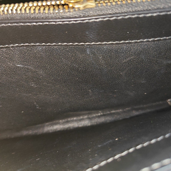 MONOGRAM Medium Chevron Calfskin Black