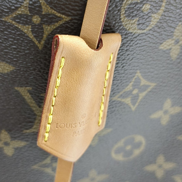 MONTAIGNE MM Monogram Coated Canvas Brown