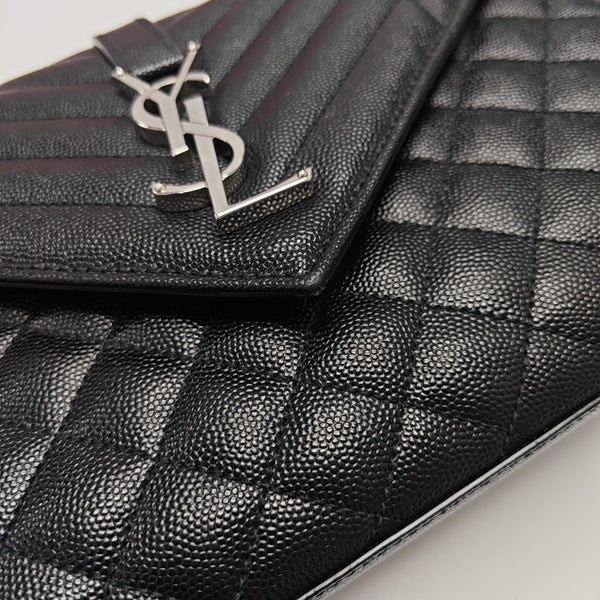 ENVELOPE Medium Quilted Calfskin Black
