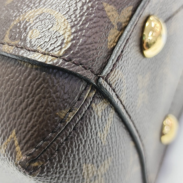 MONTAIGNE Monogram Coated Canvas Brown
