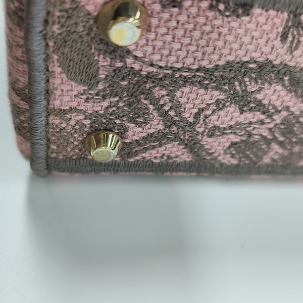 Lady Dior Mini Fabric Pink