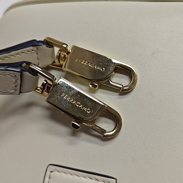 Calfskin Shoulder Bag Beige