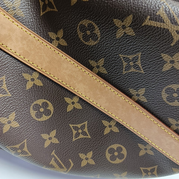 KEEPALL 50 Monogram Coated Canvas Brown