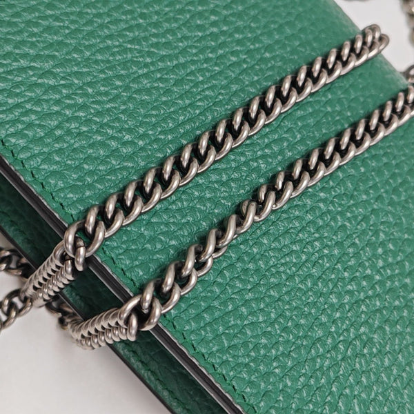 Dionysus Super Mini Calfskin Green