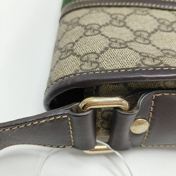 Monogram Coated Canvas Crossbody Bag Beige