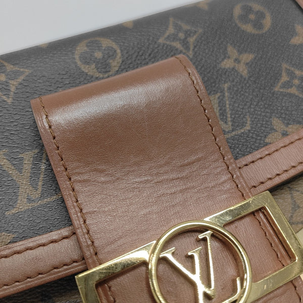 DAUPHINE MM Monogram Coated Canvas Brown