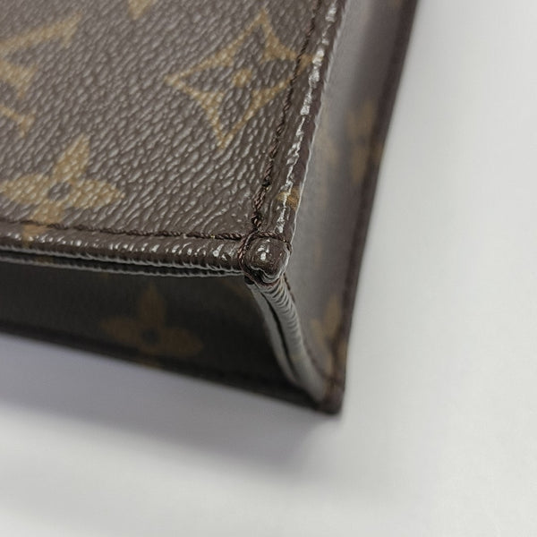 SAC PLAT Mini Monogram Coated Canvas Brown