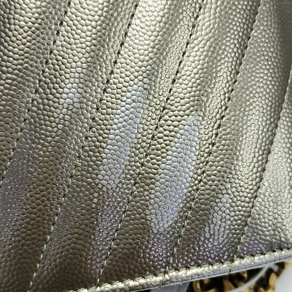 MONOGRAM Medium Chevron Calfskin Beige