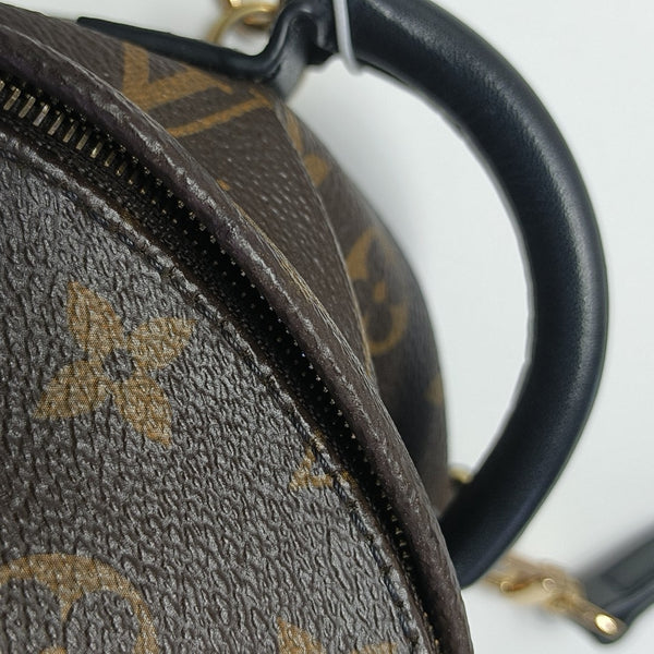 PALM SPRINGS Mini Monogram Coated Canvas Brown