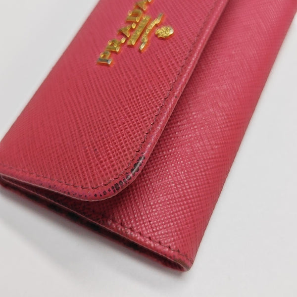 Calfskin Key Pouch Red