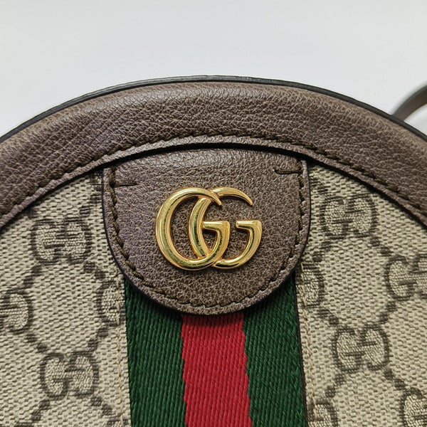 Ophidia Mini Monogram Lona Revestida Beige