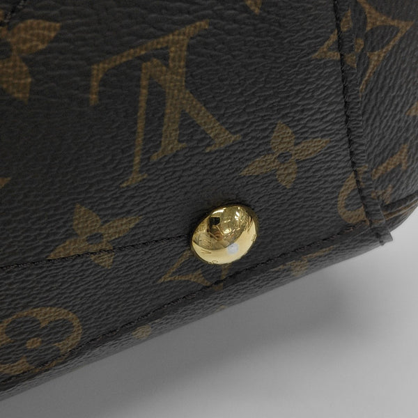 MONTAIGNE BB Monogram Coated Canvas Brown