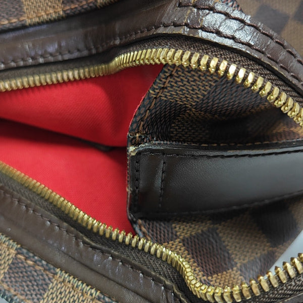 CHELSEA Damier Ebene Coated Canvas Brown