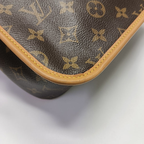 DIANE Monogram Coated Canvas Brown