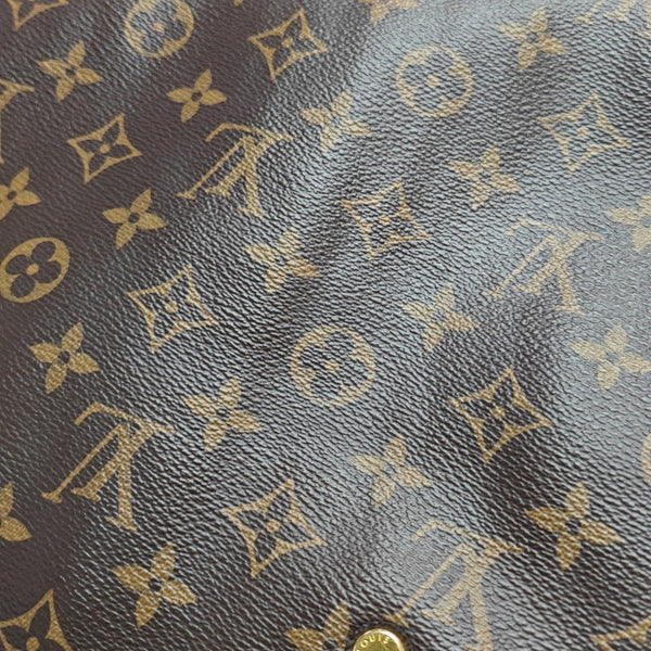 MONTAIGNE Monogram Coated Canvas Brown