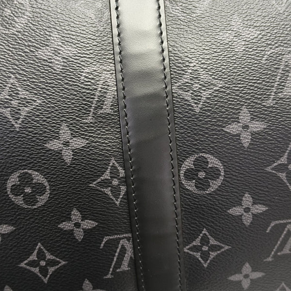 KEEPALL 45 Monogram Coated Canvas Black