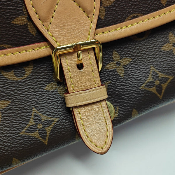 DIANE Monogram Coated Canvas Brown