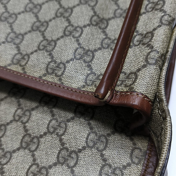 GG Messenger Monogram Coated Canvas Beige