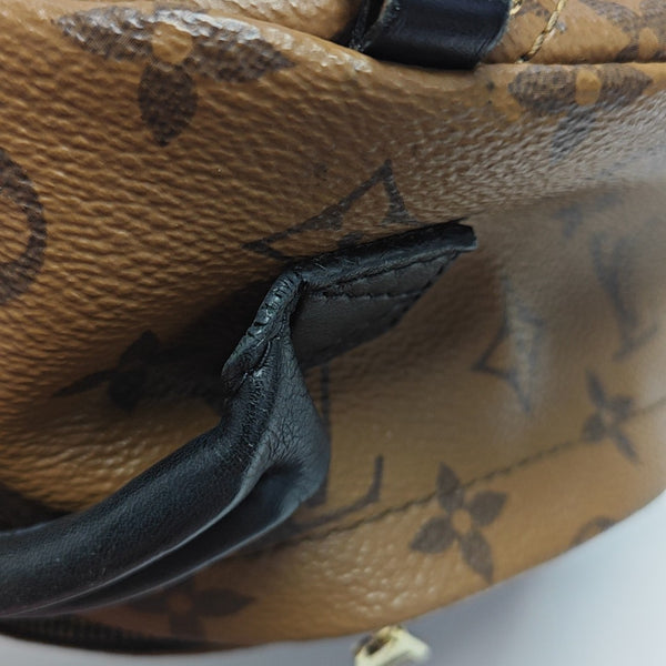 PALM SPRINGS Mini Monogram Coated Canvas Brown