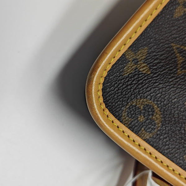 DIANE Nano Monogram Coated Canvas Brown