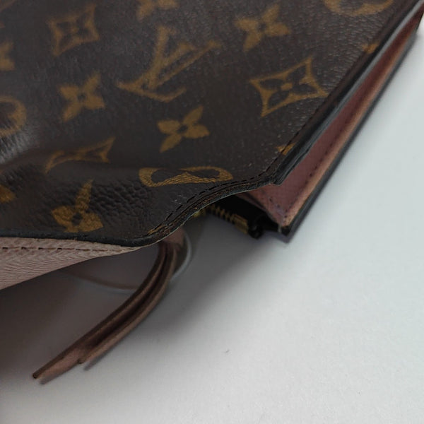 EMILIE Monogram Coated Canvas Brown Wallet