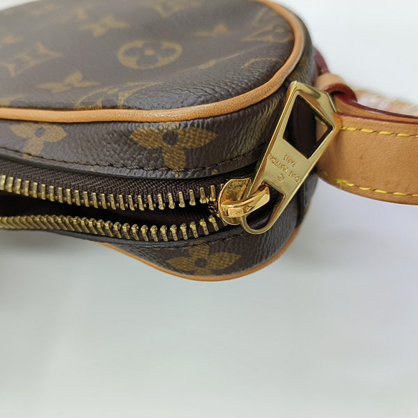 CROISSANT Monogram Coated Canvas Brown