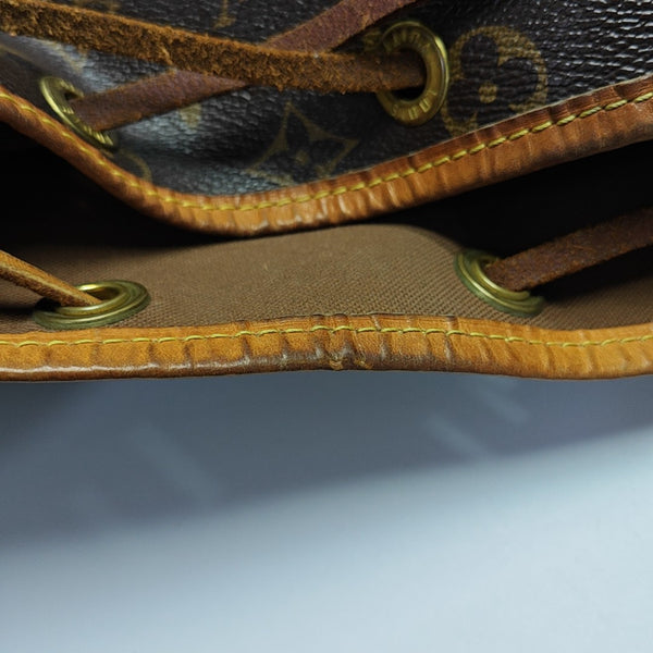 NOÉ MM Monogram Coated Canvas Brown