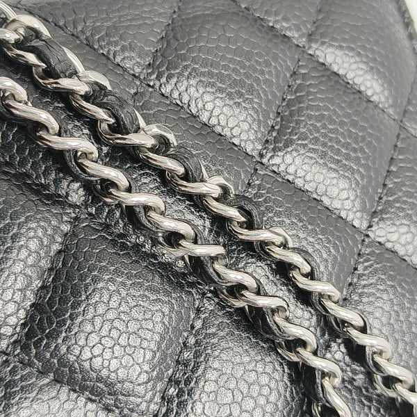 WOC Quilted Grained Calfskin Black