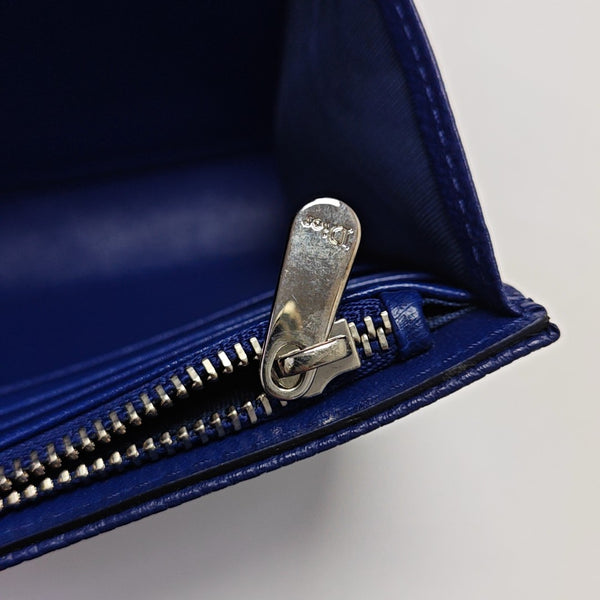 Diorama Small Cannage Calfskin Blue
