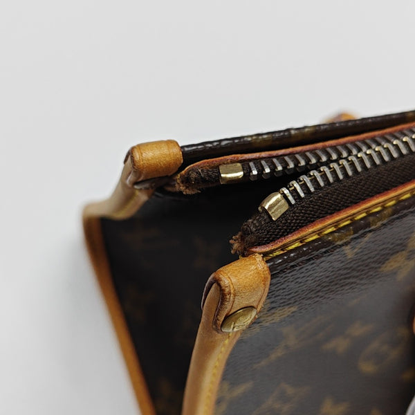 POPINCOURT Monogram Coated Canvas Brown