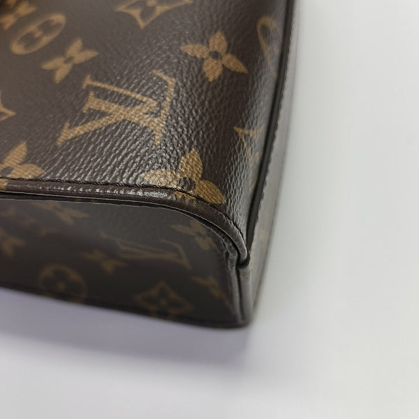 SAC PLAT BB Monogram Coated Canvas Brown
