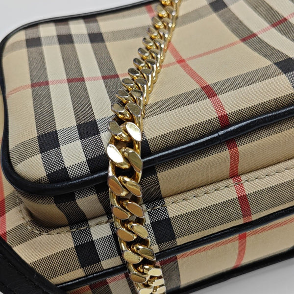 Fabric Shoulder Bag Brown