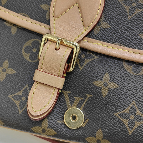 DIANE Monogram Coated Canvas Brown