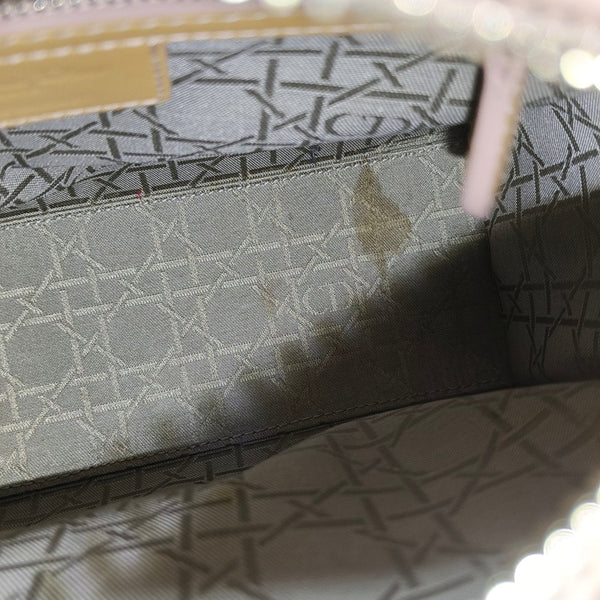 Lady Dior Medium Cannage Patent Leather Yellow