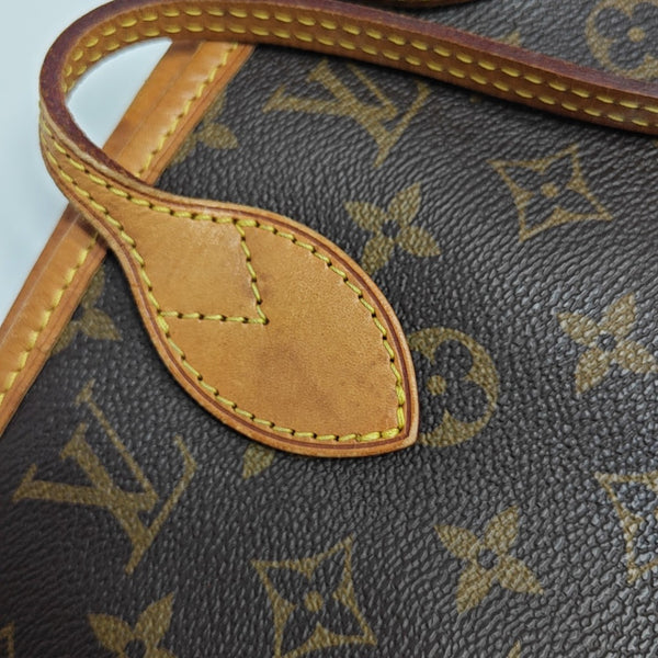 NEVERFULL MM Monogram Coated Canvas Brown