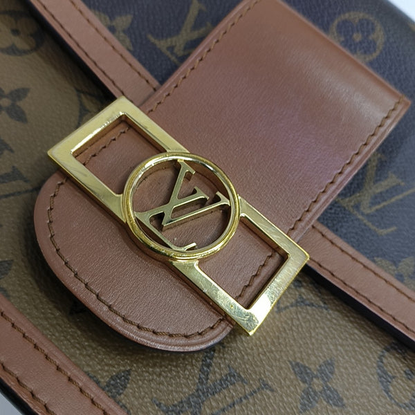 DAUPHINE MM Monogram Coated Canvas Brown