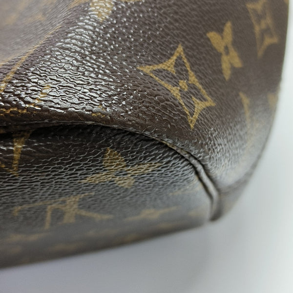 NEVERFULL MM Monogram Coated Canvas Brown