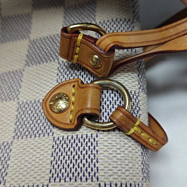 NEVERFULL MM Damier Azur Coated Canvas Beige