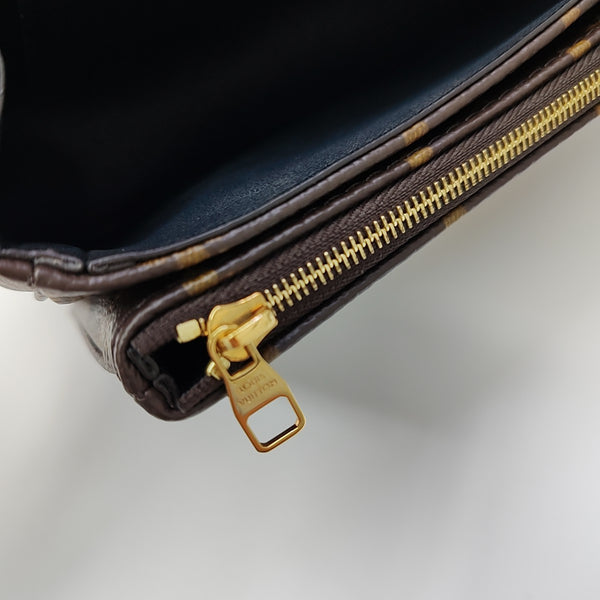 MARCEAU Monogram Coated Canvas Brown