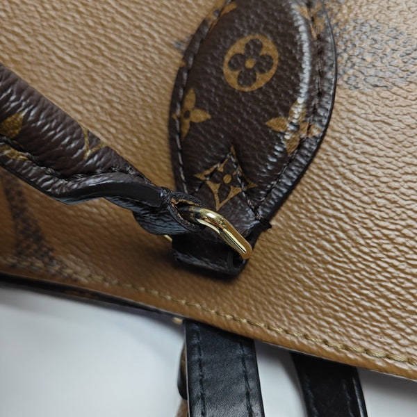 ONTHEGO MM Monogram Coated Canvas Brown