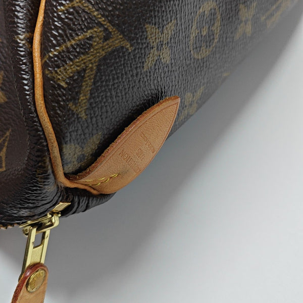 SPEEDY 30 Monogram Coated Canvas Brown