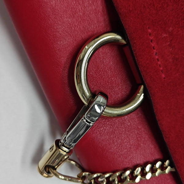 Faye Mini Calfskin Red