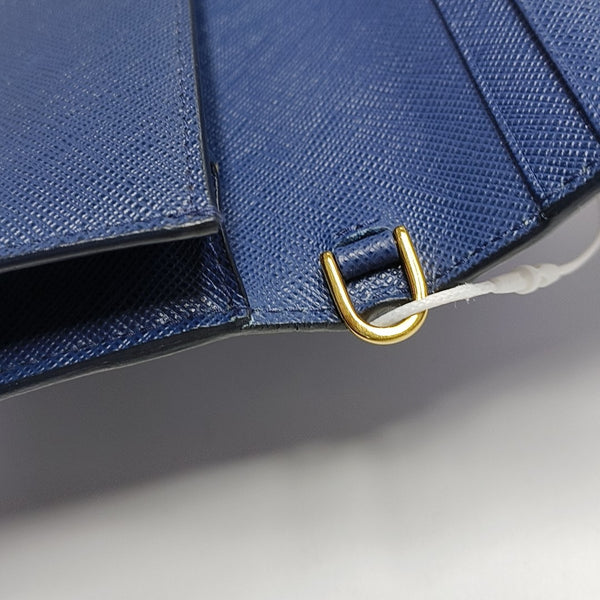 Saffiano Calfskin Shoulder Bag Blue