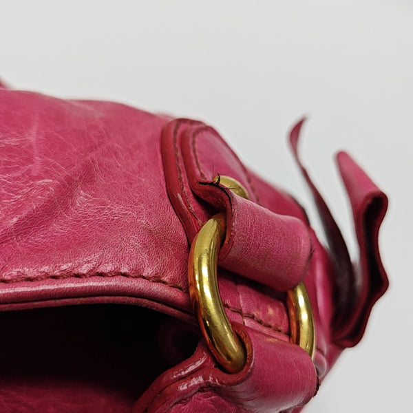 Miu Coffer Calfskin Red