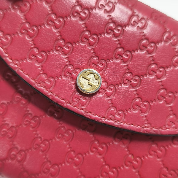 Monogram Calfskin Wallet Red